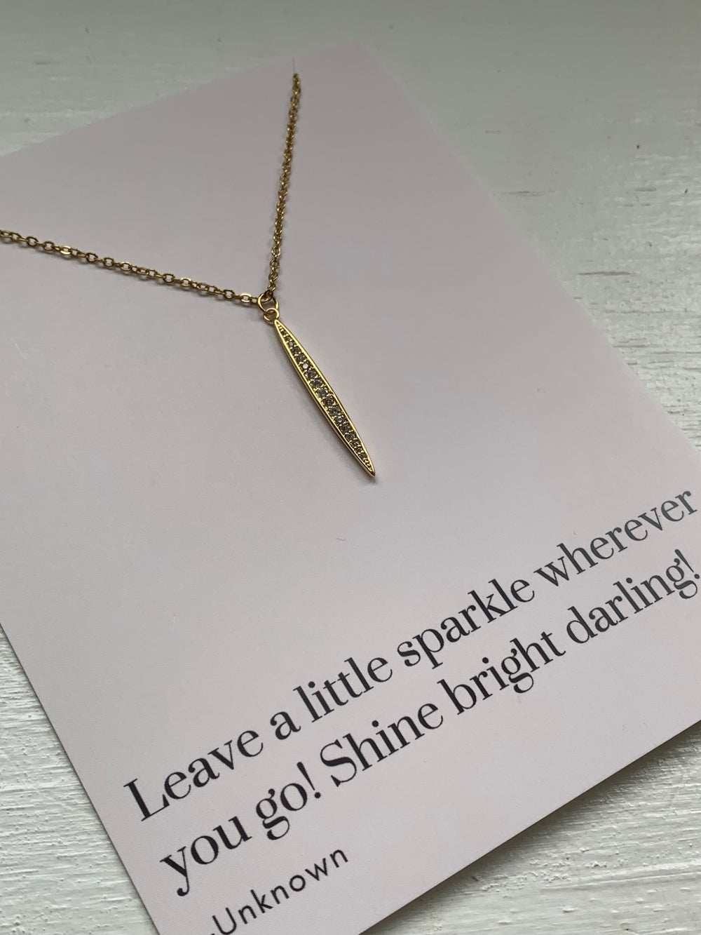 Sparkle - Gold Plated Charm Necklace