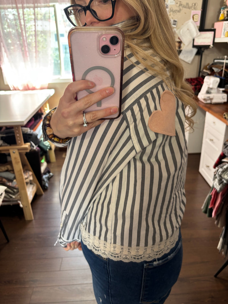 Cropped Striped Top- Reimagined Collection & Heartfelt Collection