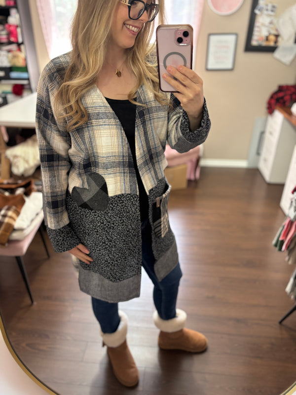 Blues - Patchwork Cardigan - Heartfelt Collection