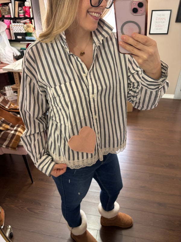 Cropped Striped Top- Reimagined Collection & Heartfelt Collection