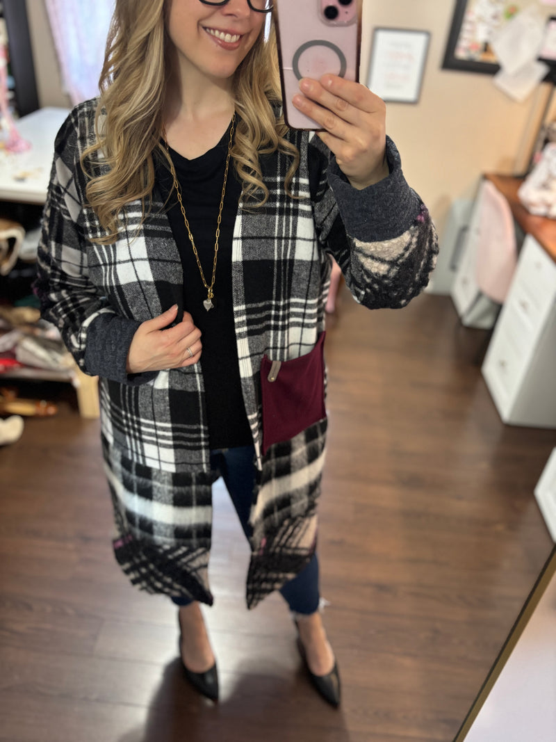 Sugar Berry - Patchwork Cardigan