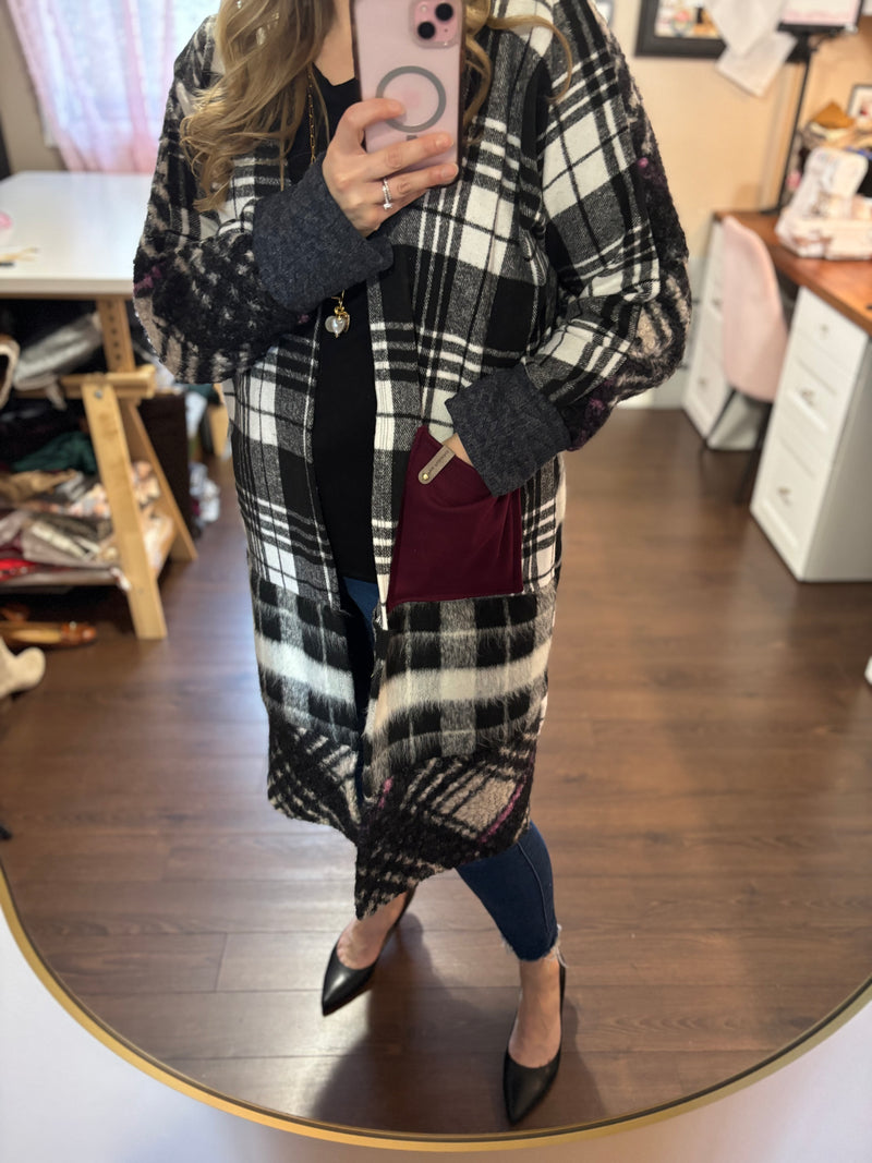 Sugar Berry - Patchwork Cardigan