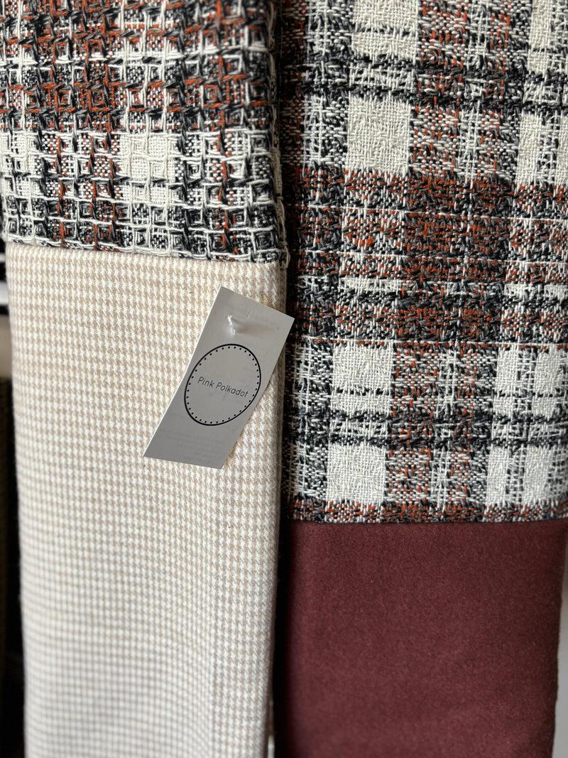 Cinnamon Bun- Patchwork Long Scarf