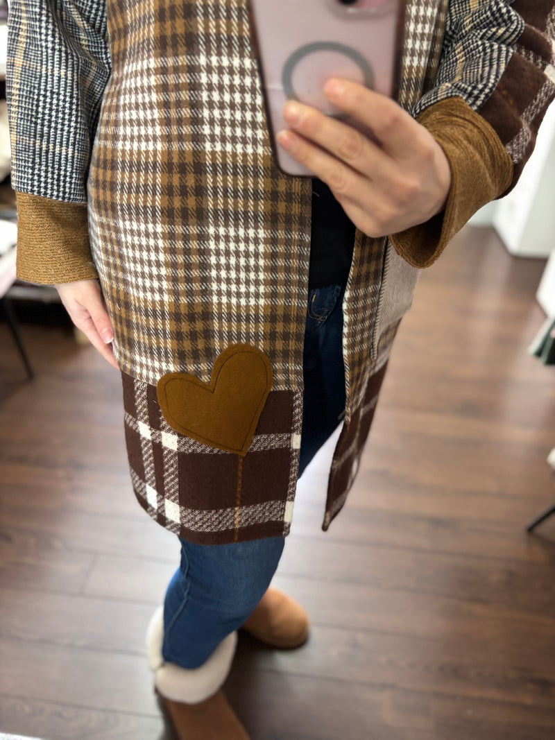 Caramel - Patchwork Cardigan - Heartfelt Collection