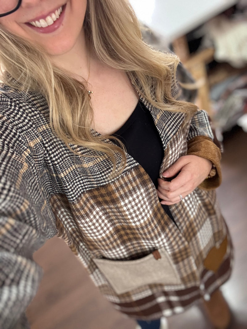 Caramel - Patchwork Cardigan - Heartfelt Collection