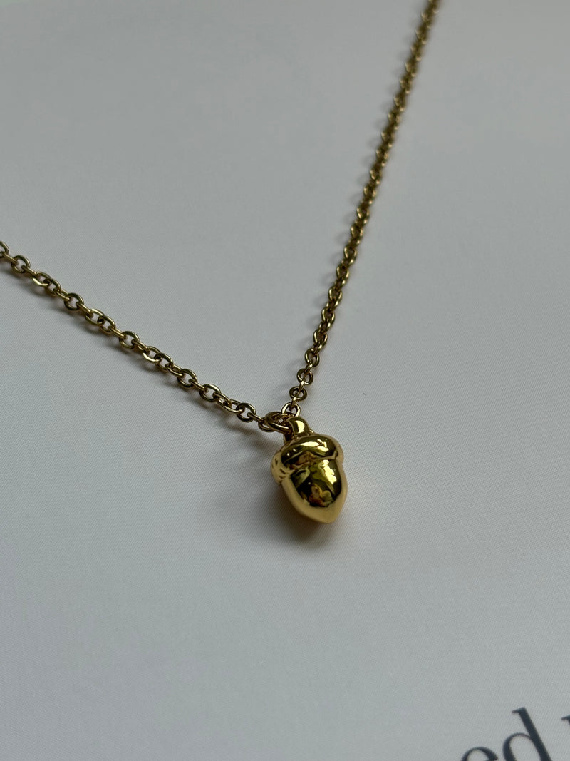 Acorn -  Charm Necklace