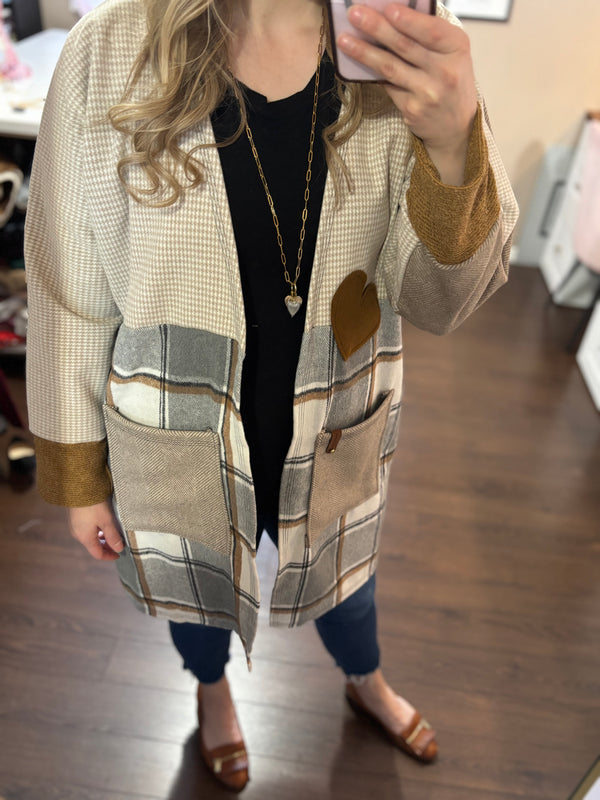 Cinnamon and Sugar - Patchwork Cardigan - Heartfelt Collection