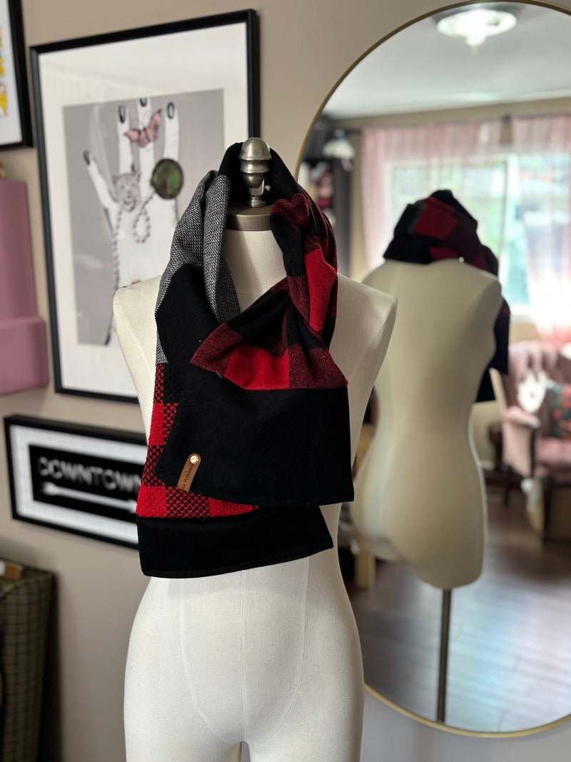Mistletoe- Patchwork Long Scarf