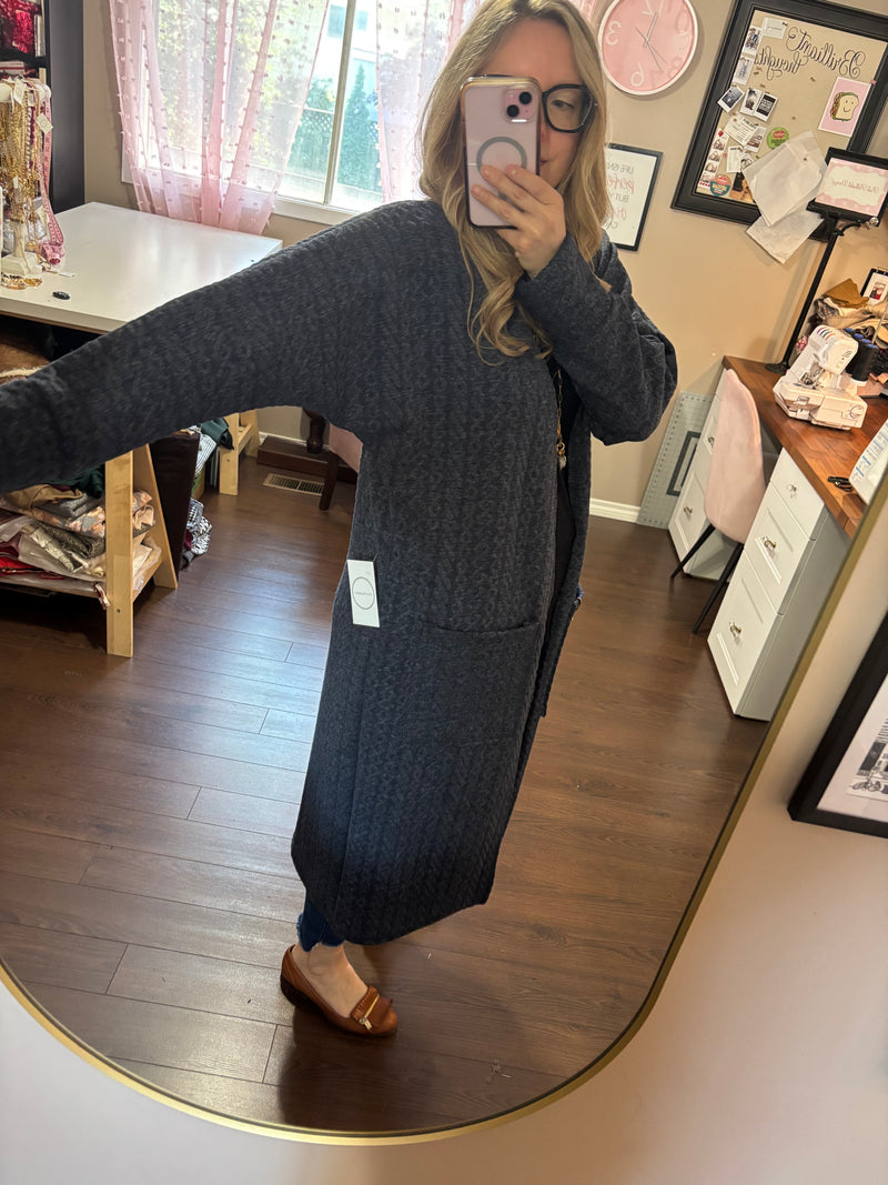 Blue - DUSTER Cardigan