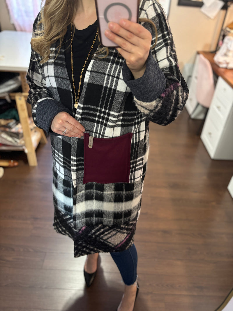 Sugar Berry - Patchwork Cardigan