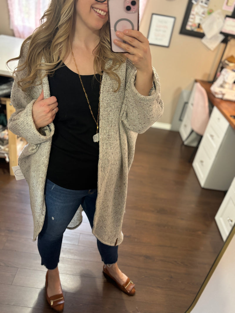 Frost- LONG Picnic Cardigan