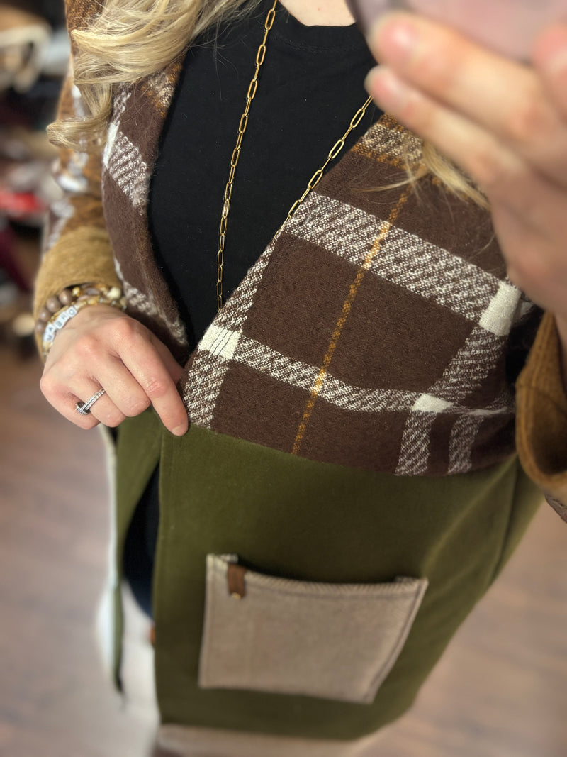 Fall Forest - Patchwork Cardigan