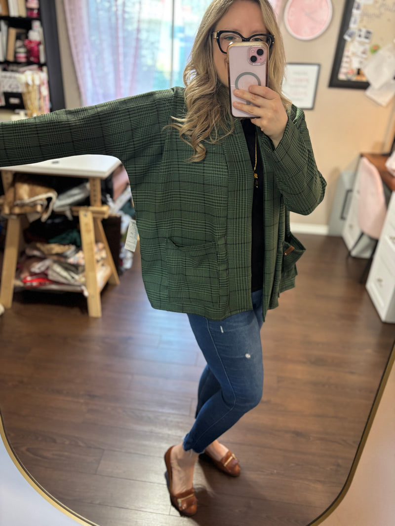 Green Plaid - Brooklyn Blazer