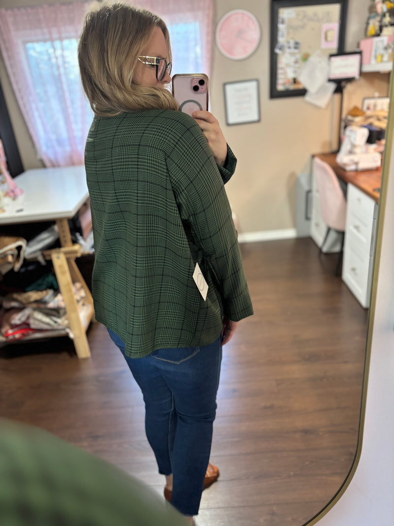 Green Plaid - Brooklyn Blazer