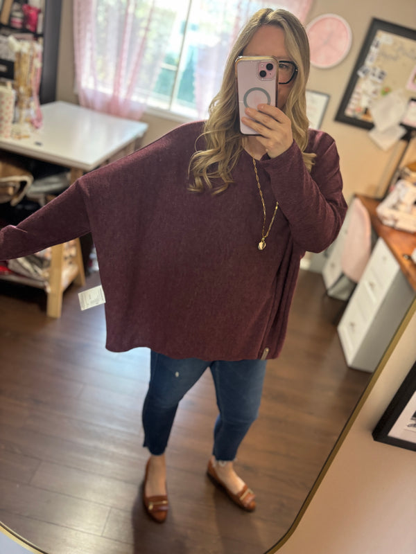 Sugar Plum - Slouchy Sweater
