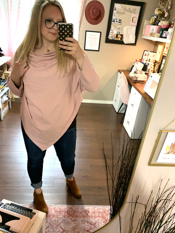 Pretty in Pink - Market Shawl- Bamboo Cotton