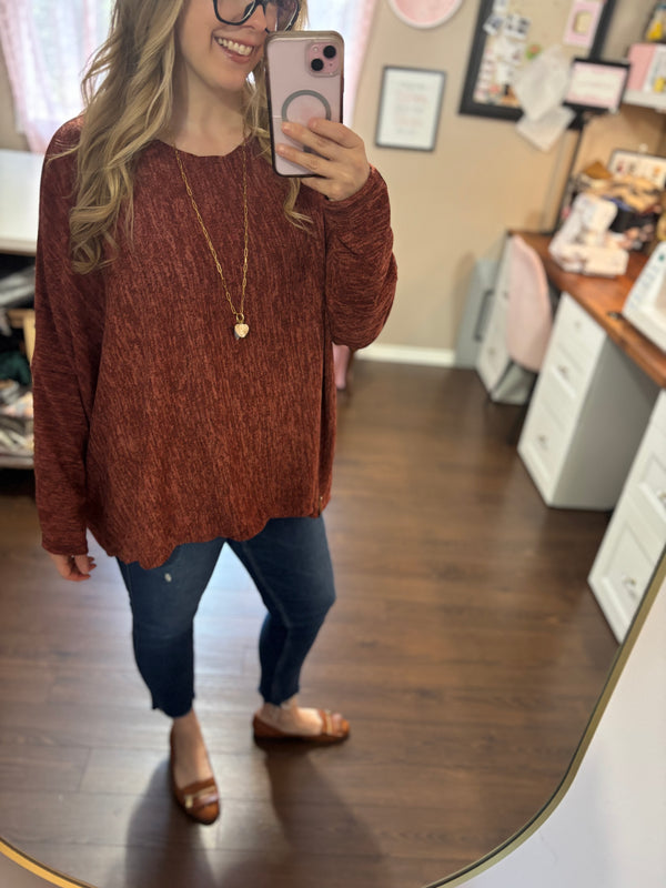 Cinnamon Spice - Slouchy Sweater