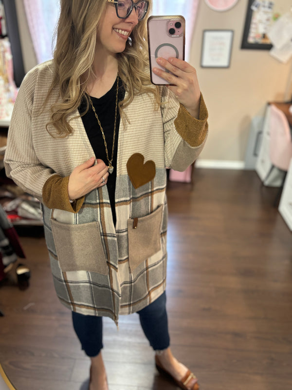 Cinnamon and Sugar - Patchwork Cardigan - Heartfelt Collection