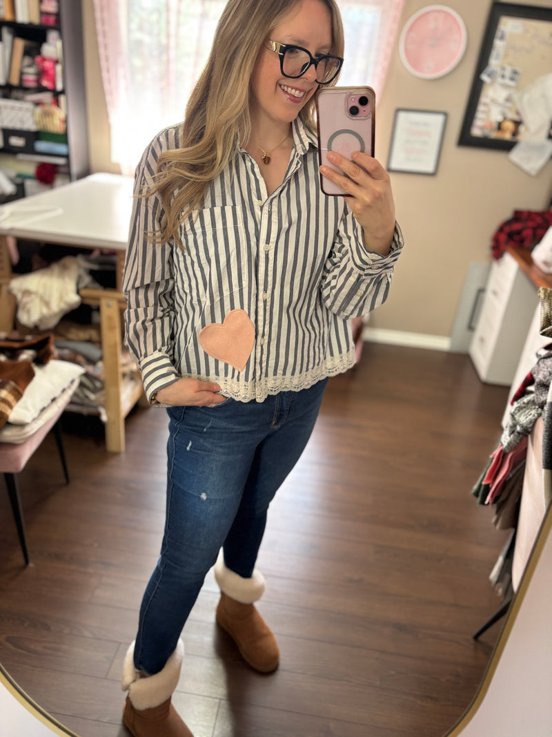 Cropped Striped Top- Reimagined Collection & Heartfelt Collection
