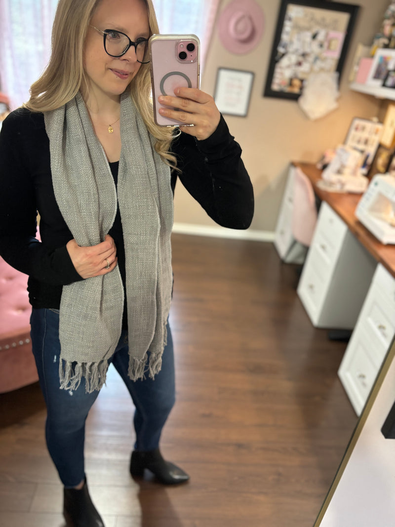 Grey Sky  - Cottage Scarf