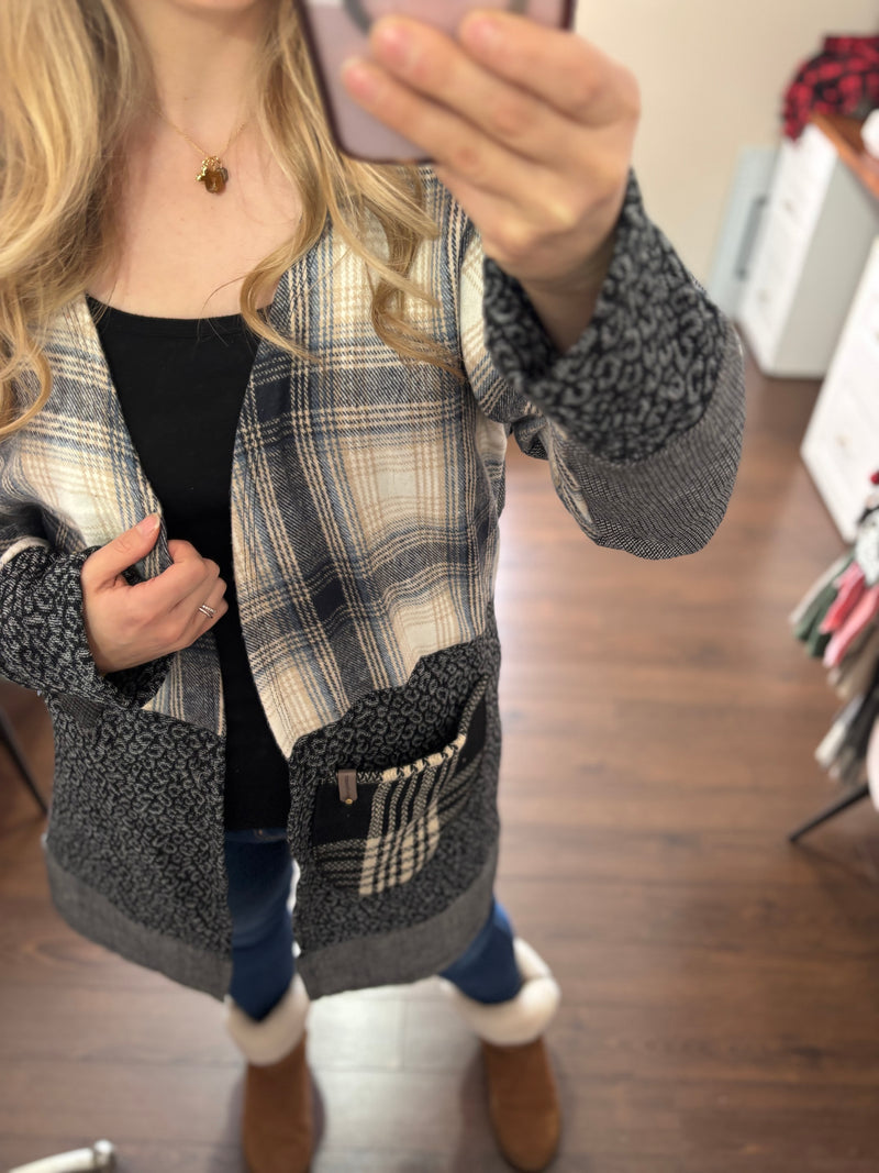 Blues - Patchwork Cardigan - Heartfelt Collection