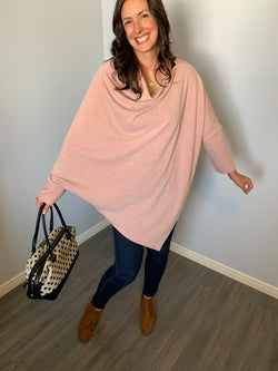 Pink- Market Shawl Poncho