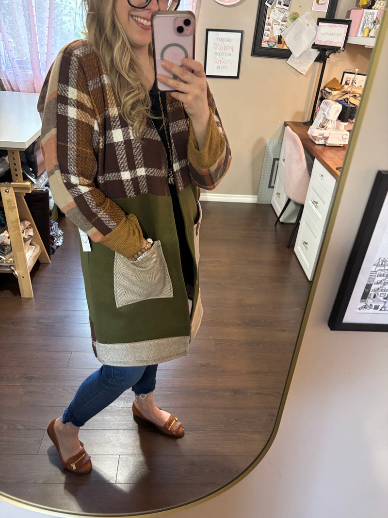 Fall Forest - Patchwork Cardigan