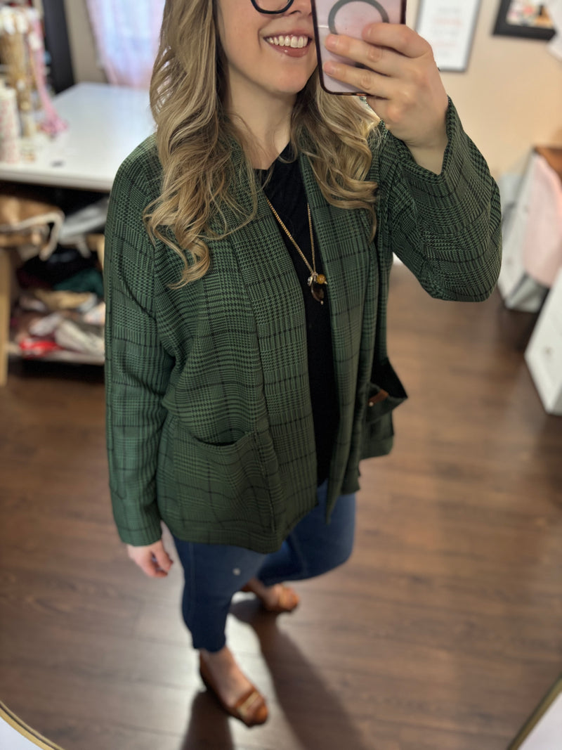 Green Plaid - Brooklyn Blazer