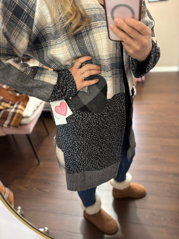 Blues - Patchwork Cardigan - Heartfelt Collection
