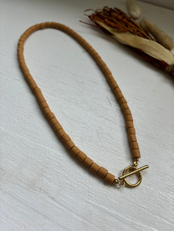 Goldie - Fancy Necklace with Stainless Steel Toggle Clasp