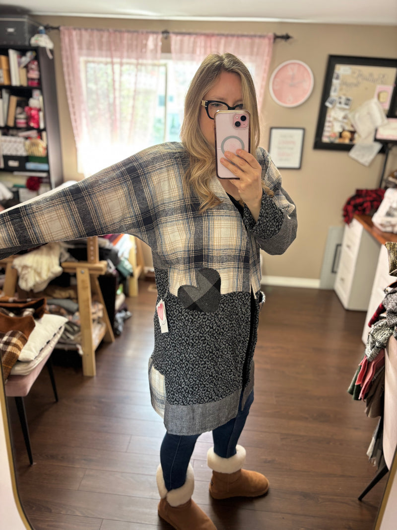 Blues - Patchwork Cardigan - Heartfelt Collection