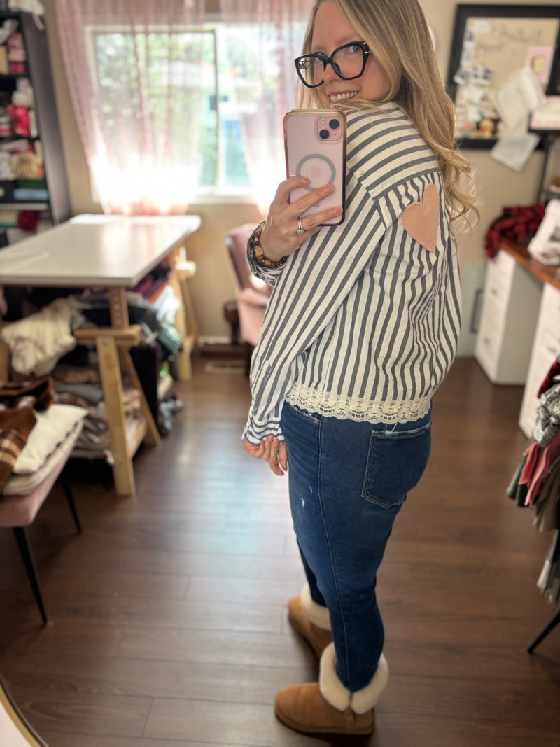 Cropped Striped Top- Reimagined Collection & Heartfelt Collection