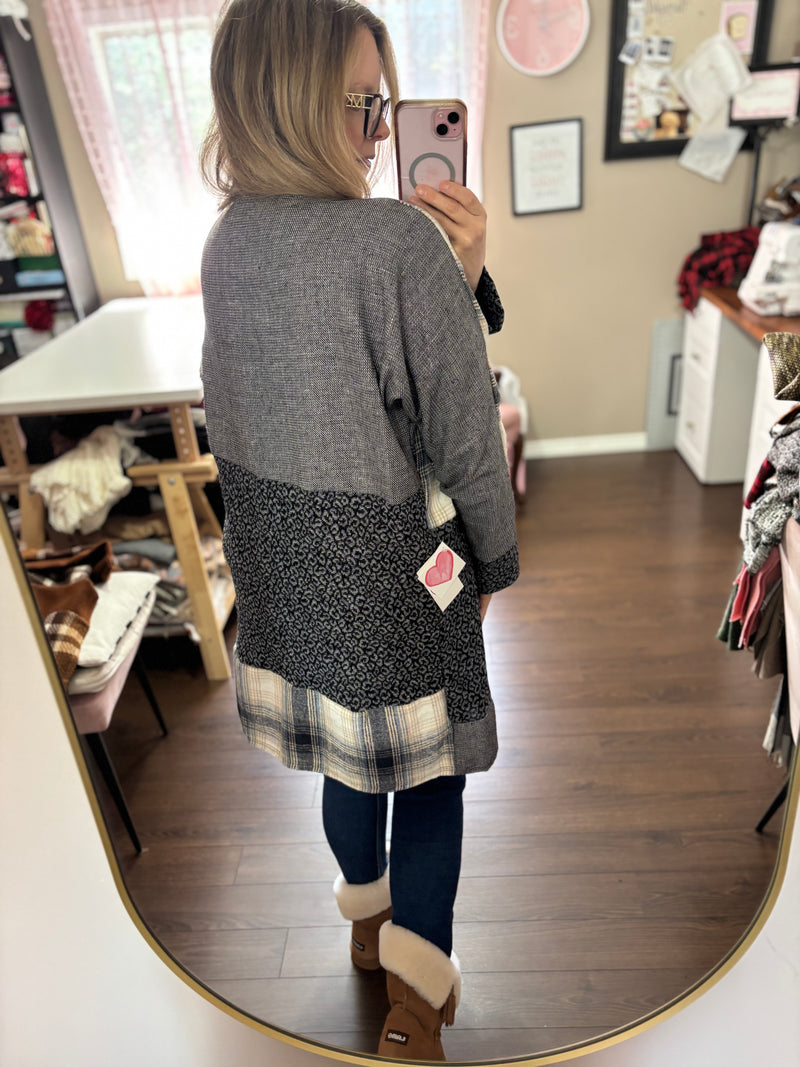 Blues - Patchwork Cardigan - Heartfelt Collection
