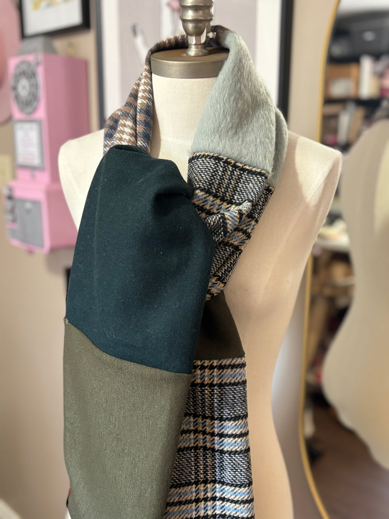 Sage & Spruce  - Patchwork Long Scarf