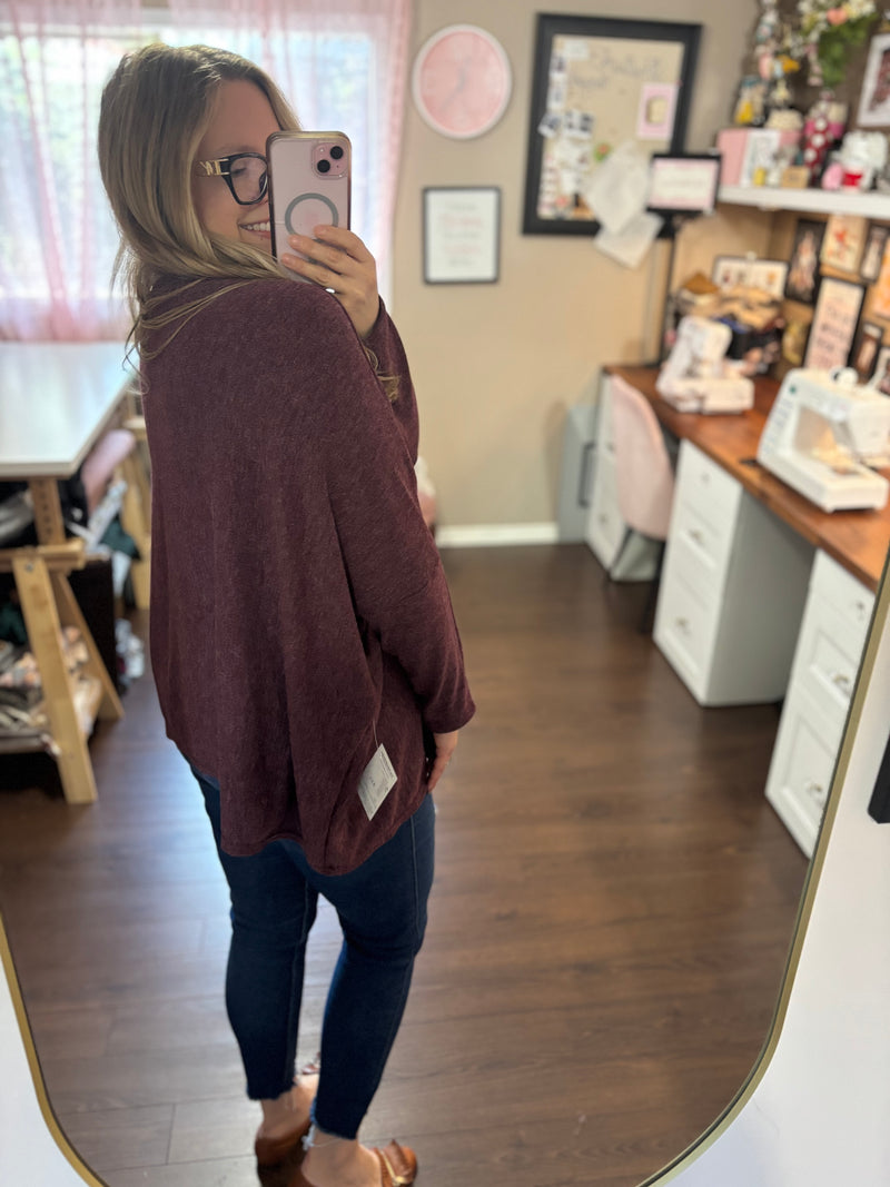 Sugar Plum - Slouchy Sweater