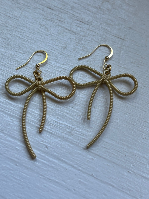 Large Gold Bow Earrings – Fancy Earrings