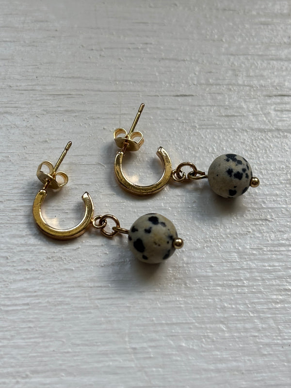 Dalmation Jasper  Earrings – Fancy Earrings