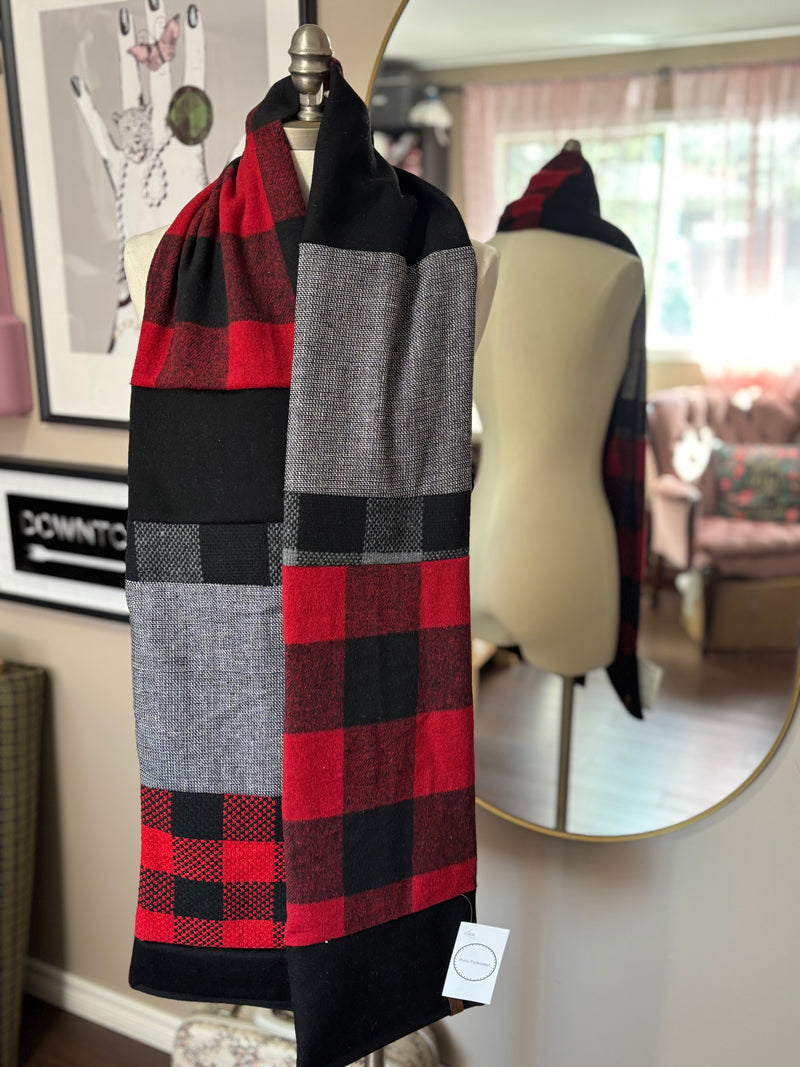 Mistletoe- Patchwork Long Scarf
