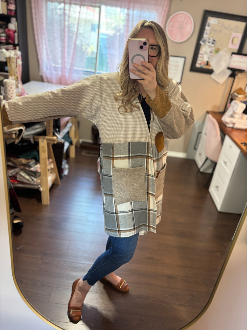 Cinnamon and Sugar - Patchwork Cardigan - Heartfelt Collection
