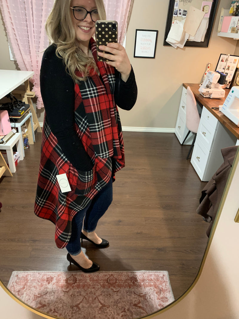 Christmas Plaid- Downtown Vest