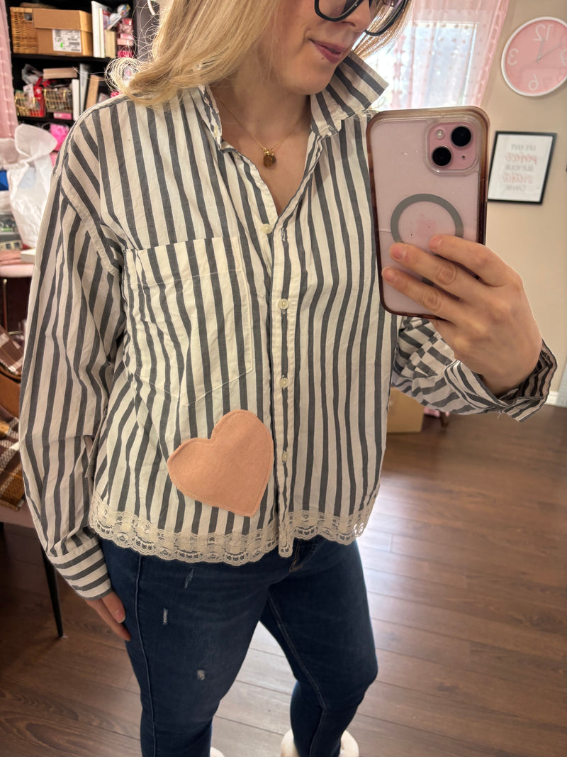 Cropped Striped Top- Reimagined Collection & Heartfelt Collection