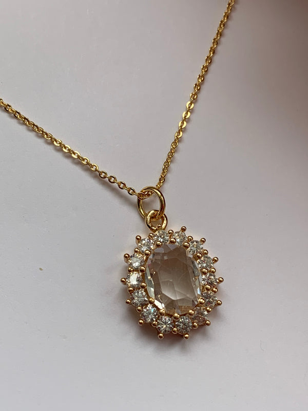 Date Night - Pendant Necklace - Gold Plated