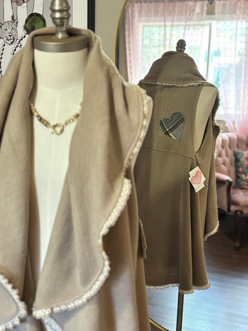 Knit Vest with Lace Detailing - Reimagined Collection & Heartfelt Collection