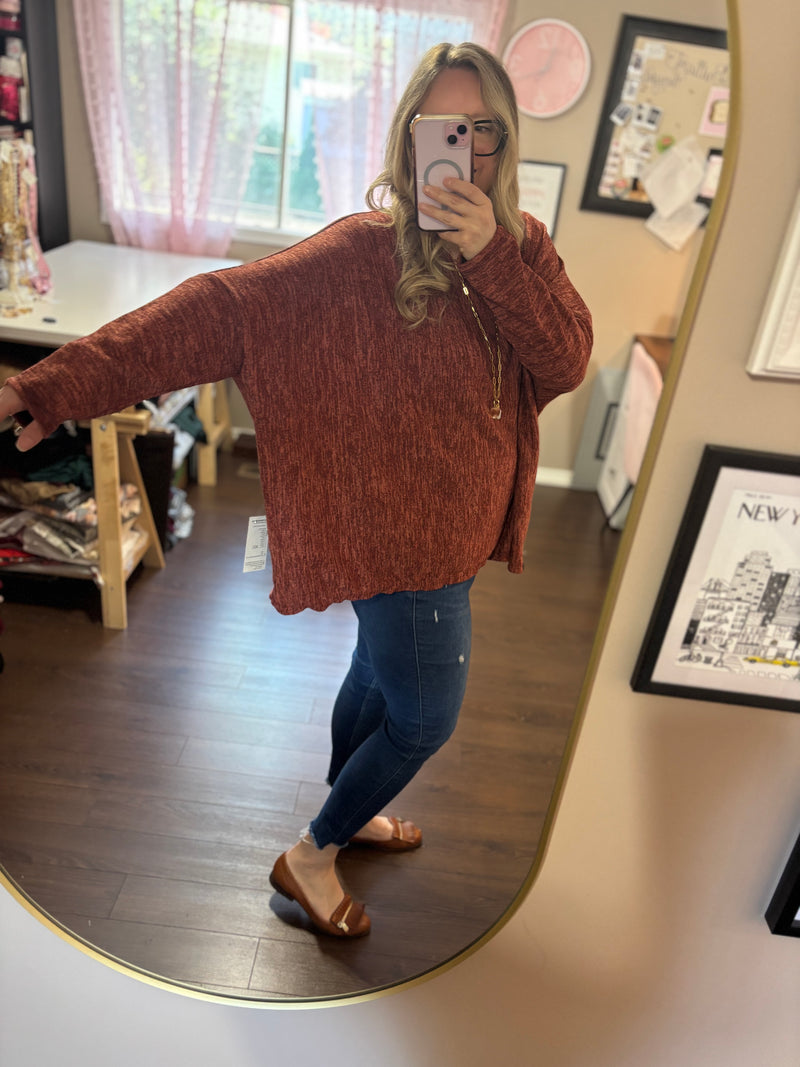 Cinnamon Spice - Slouchy Sweater