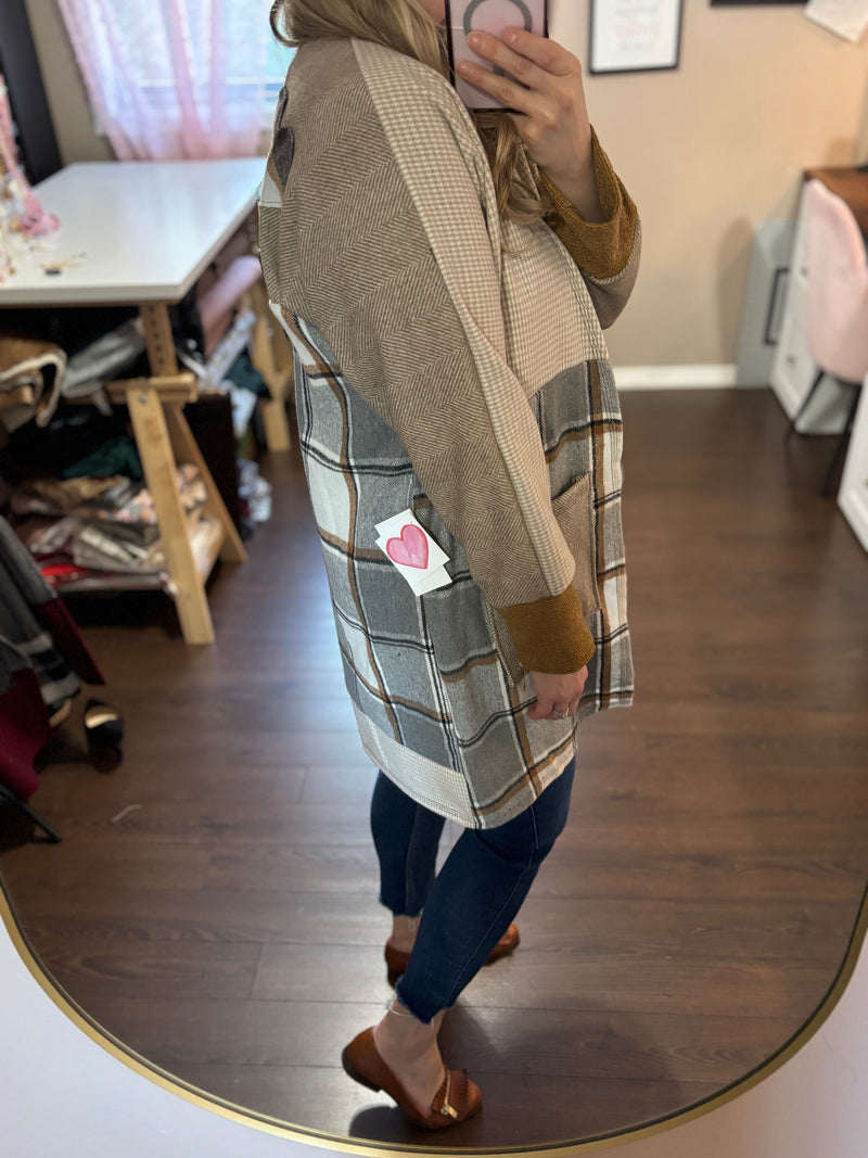 Cinnamon and Sugar - Patchwork Cardigan - Heartfelt Collection