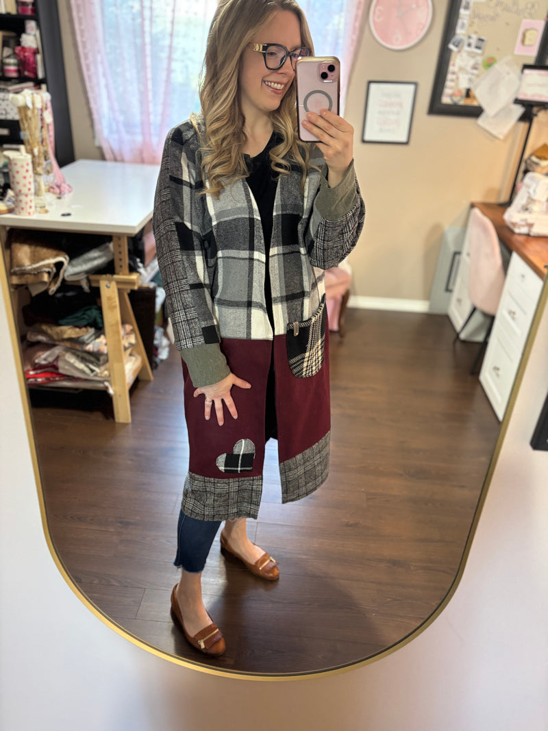 Holly Berry - Patchwork Cardigan - Heartfelt Collection