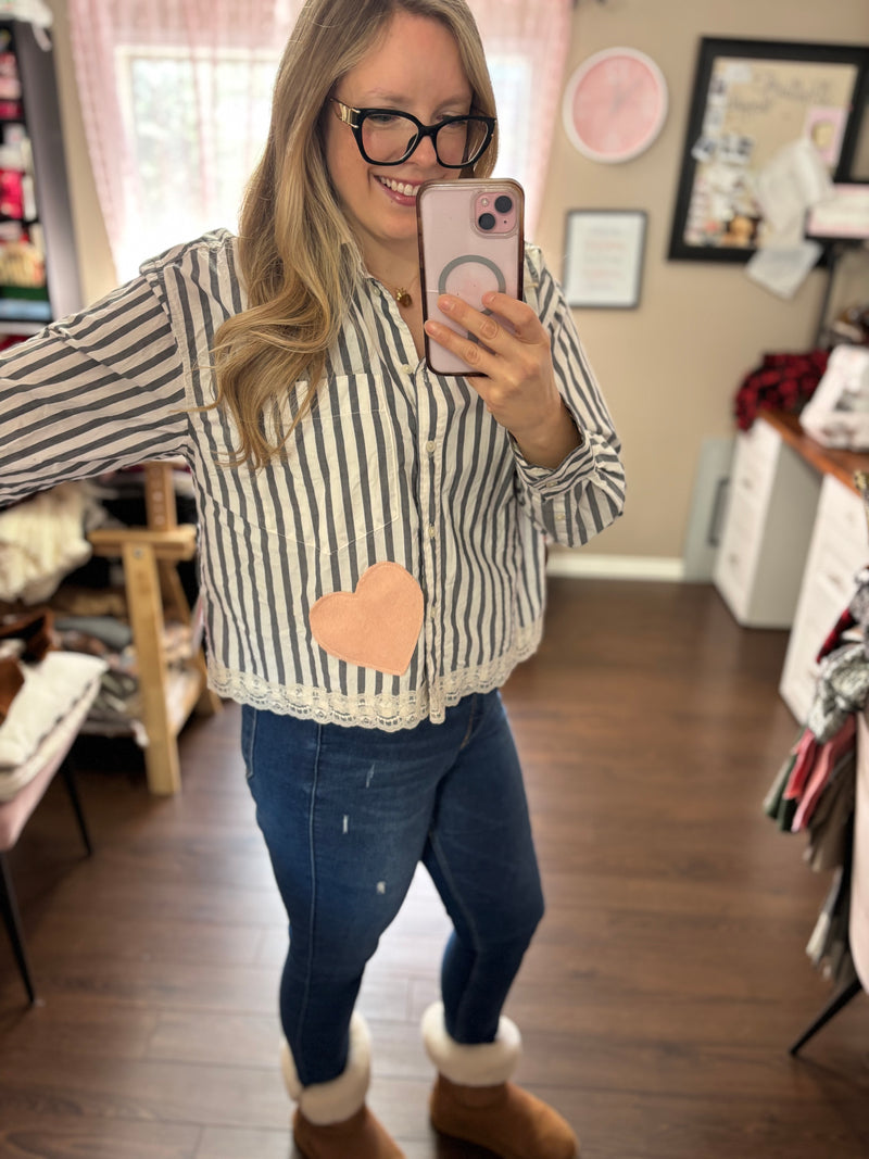 Cropped Striped Top- Reimagined Collection & Heartfelt Collection