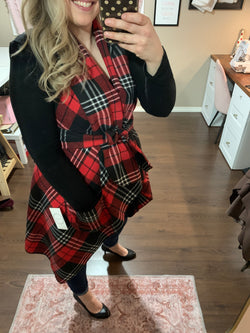 Christmas Plaid- Downtown Vest