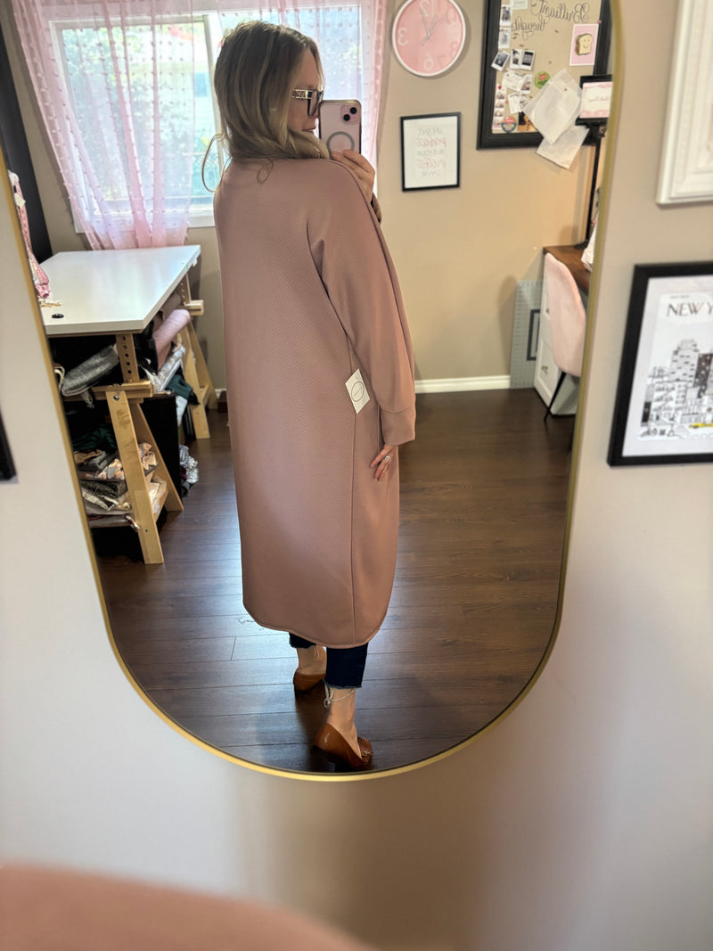 Blush - DUSTER Cardigan