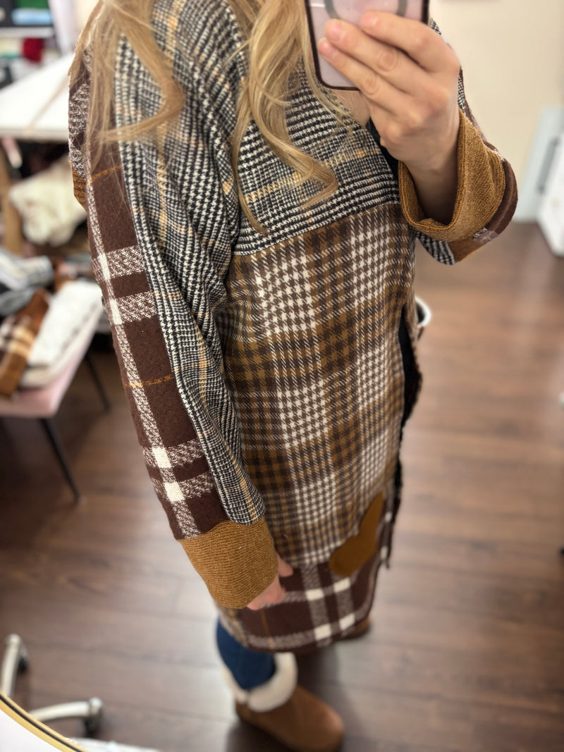 Caramel - Patchwork Cardigan - Heartfelt Collection